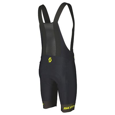 Превью  Велотрусы SCOTT RC Pro +++ с лямками Black/Sulphur Yellow (2024)